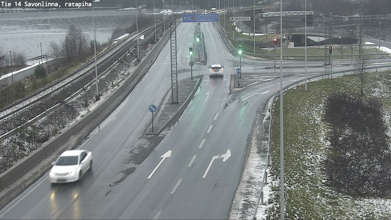 Weather Camera Image Väg 14 Nyslott, Ratapiha, Savonlinna, Etelä-Savo