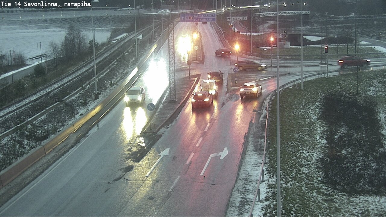 Weather Camera Image Väg 14 Nyslott, Ratapiha, Savonlinna, Etelä-Savo