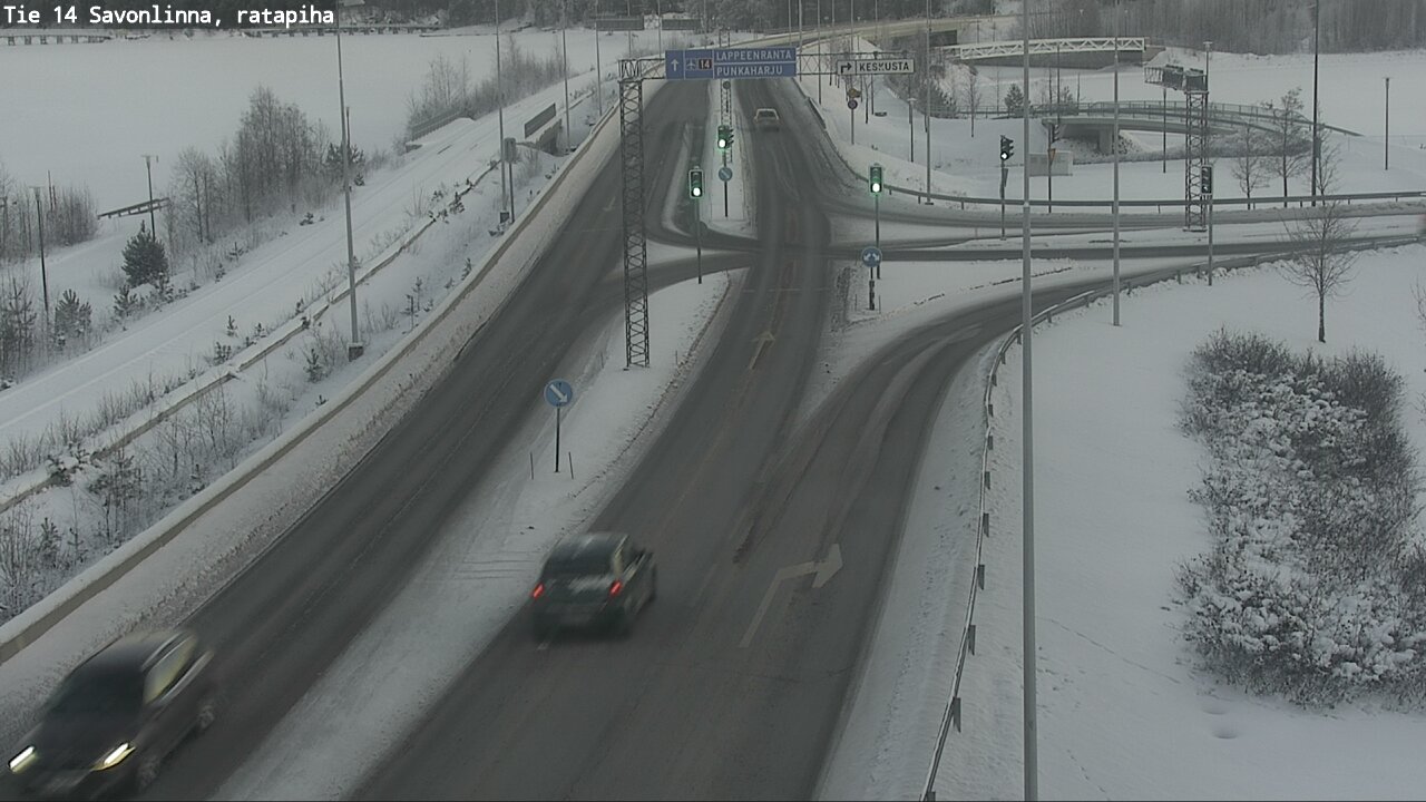 Weather Camera Image Väg 14 Nyslott, Ratapiha, Savonlinna, Etelä-Savo