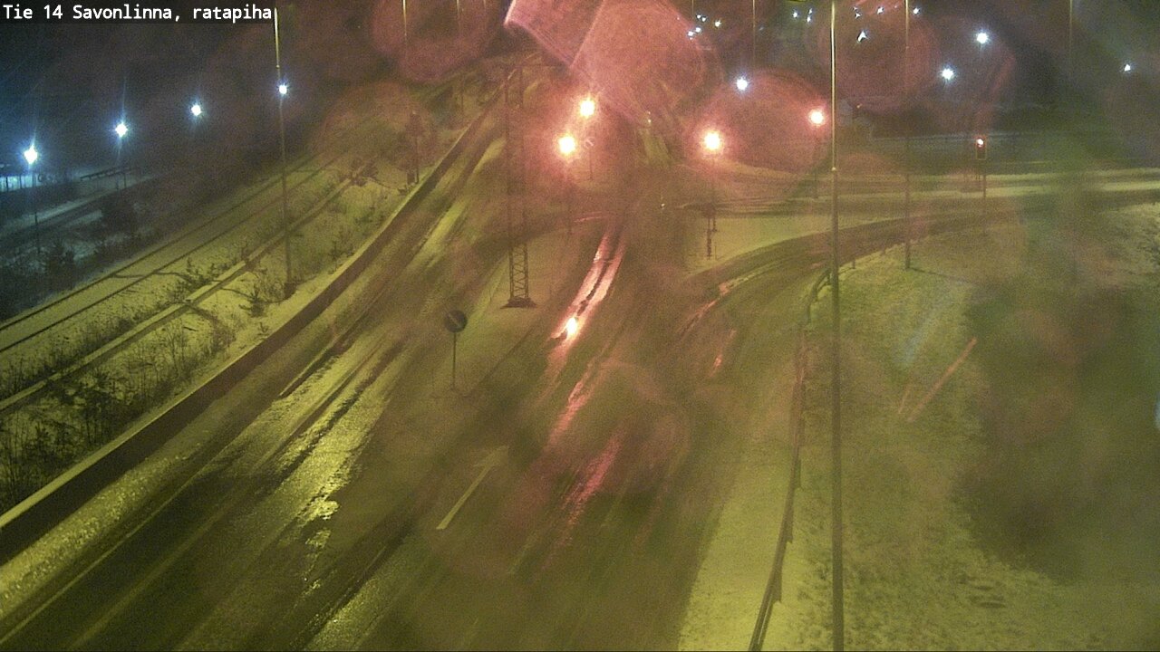 Weather Camera Image Väg 14 Nyslott, Ratapiha, Savonlinna, Etelä-Savo