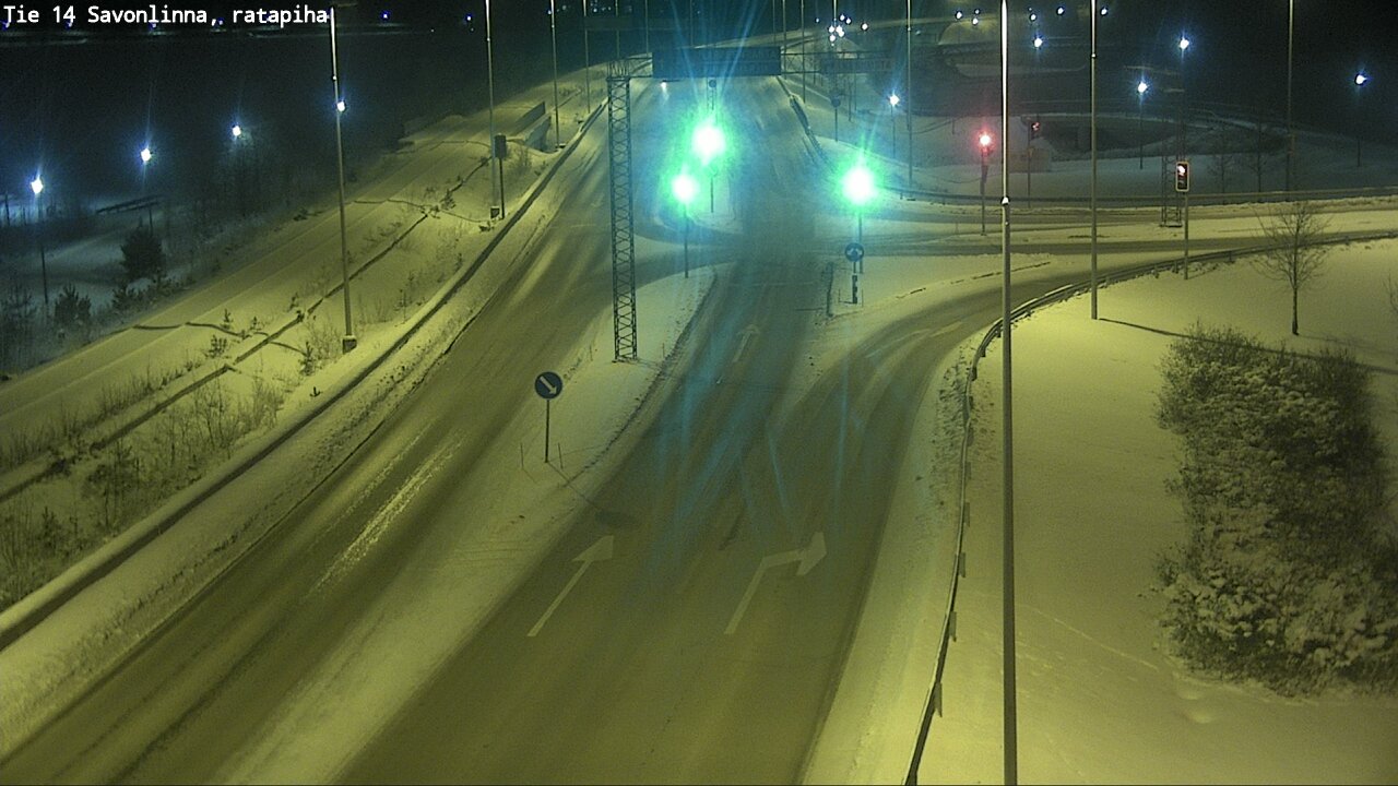Weather Camera Image Väg 14 Nyslott, Ratapiha, Savonlinna, Etelä-Savo