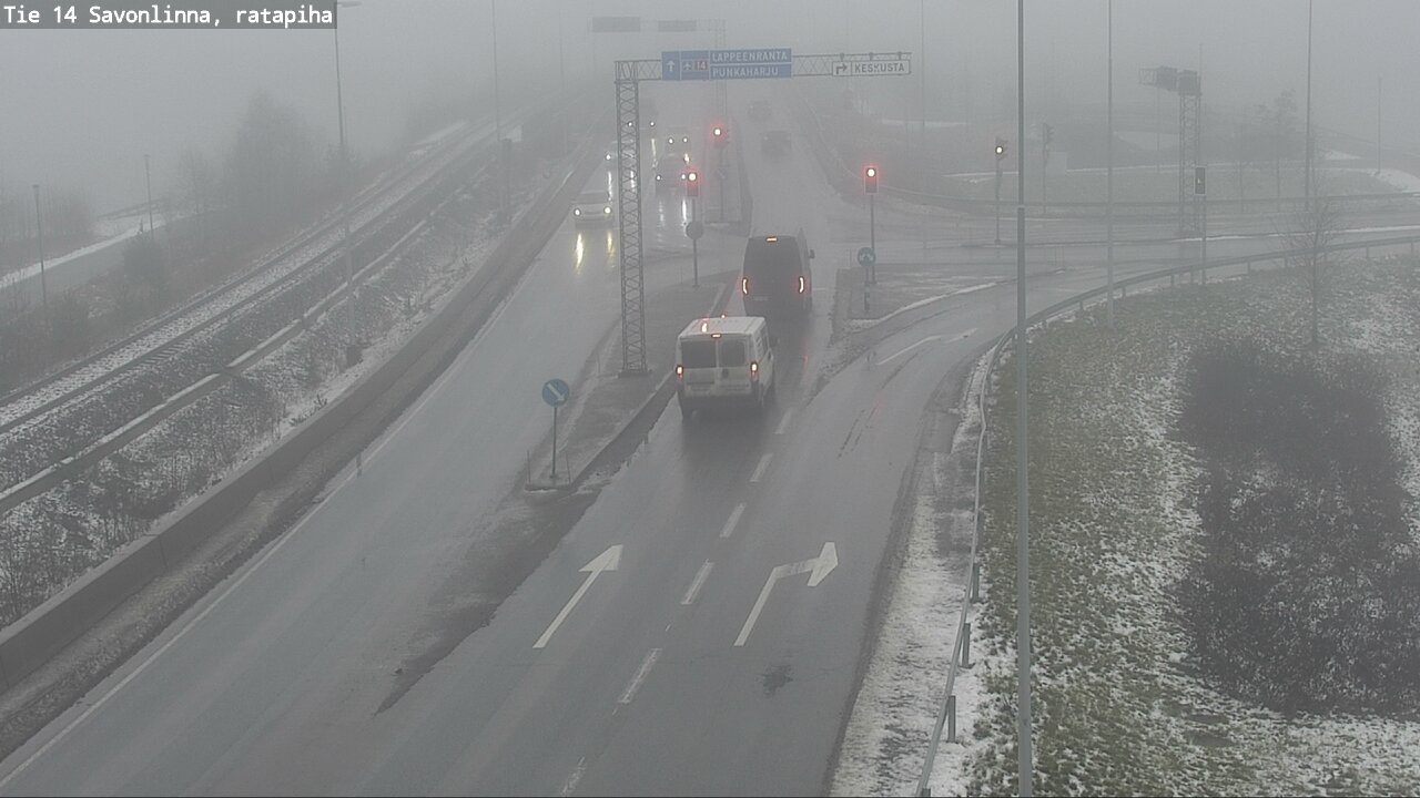 Weather Camera Image Väg 14 Nyslott, Ratapiha, Savonlinna, Etelä-Savo