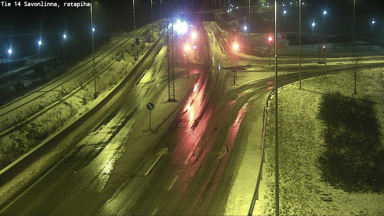 Weather Camera Image Väg 14 Nyslott, Ratapiha, Savonlinna, Etelä-Savo