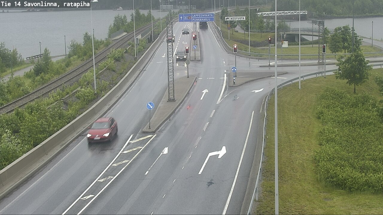 Weather Camera Image Väg 14 Nyslott, Ratapiha, Savonlinna, Etelä-Savo
