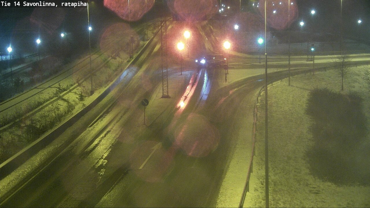 Weather Camera Image Väg 14 Nyslott, Ratapiha, Savonlinna, Etelä-Savo