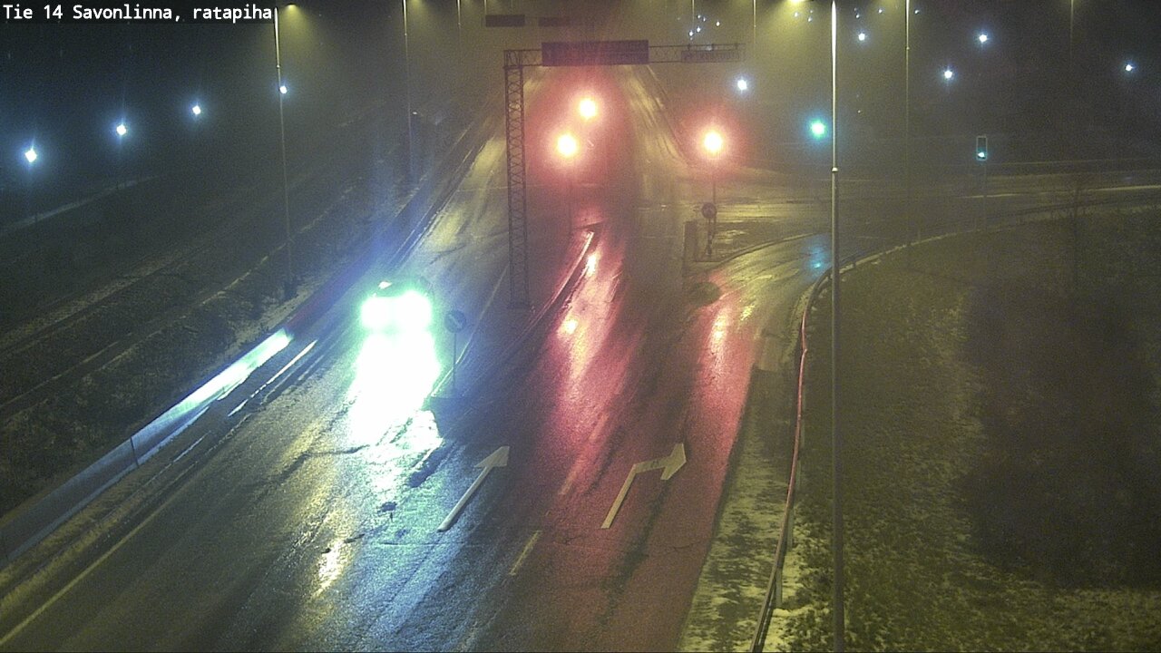 Weather Camera Image Väg 14 Nyslott, Ratapiha, Savonlinna, Etelä-Savo