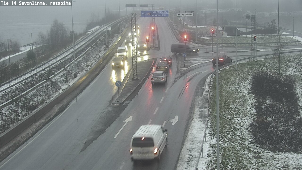 Weather Camera Image Väg 14 Nyslott, Ratapiha, Savonlinna, Etelä-Savo