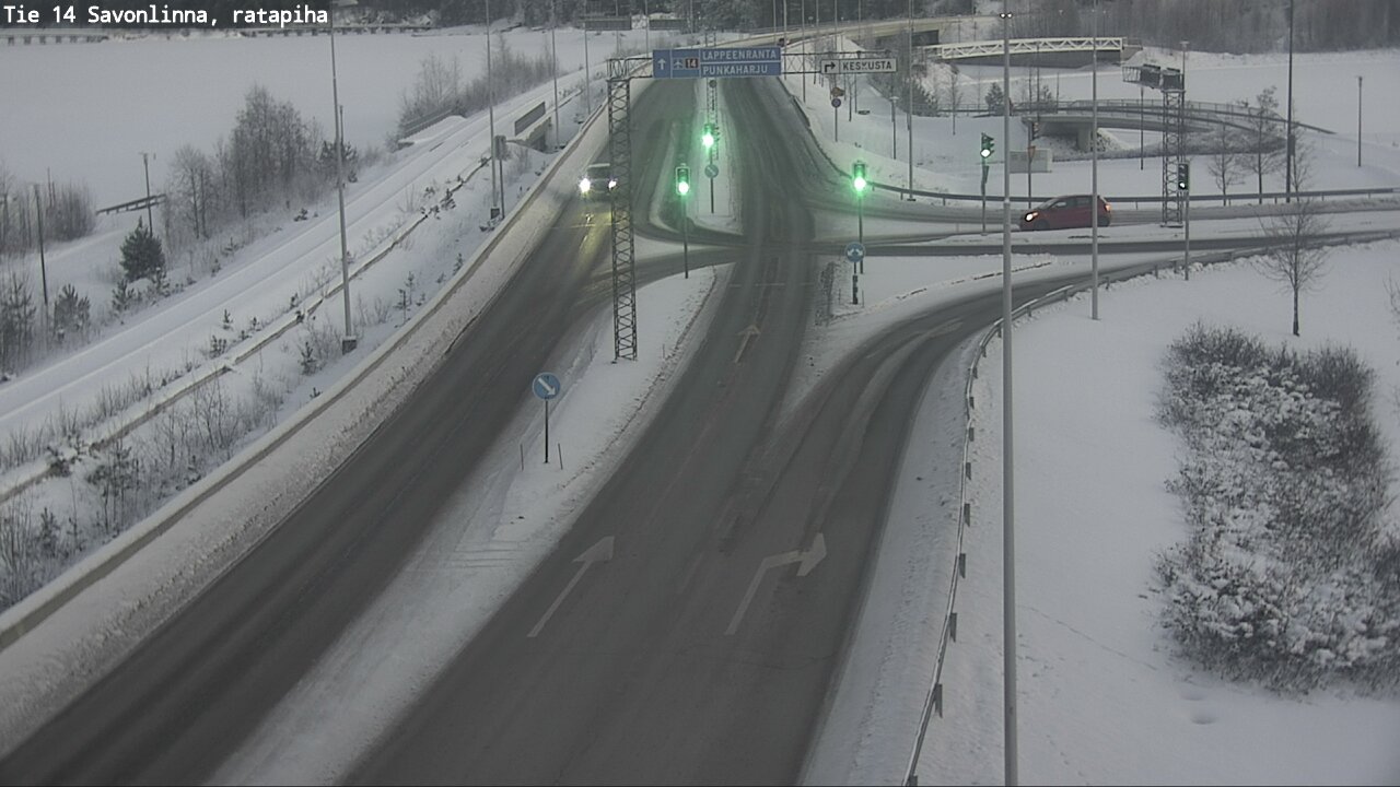 Weather Camera Image Väg 14 Nyslott, Ratapiha, Savonlinna, Etelä-Savo