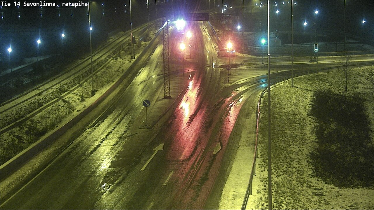 Weather Camera Image Väg 14 Nyslott, Ratapiha, Savonlinna, Etelä-Savo