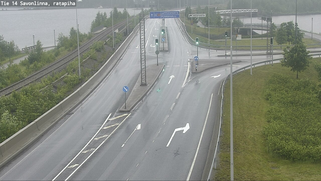 Weather Camera Image Väg 14 Nyslott, Ratapiha, Savonlinna, Etelä-Savo