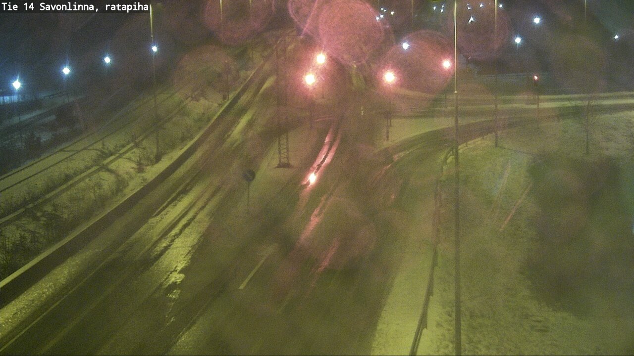 Weather Camera Image Väg 14 Nyslott, Ratapiha, Savonlinna, Etelä-Savo