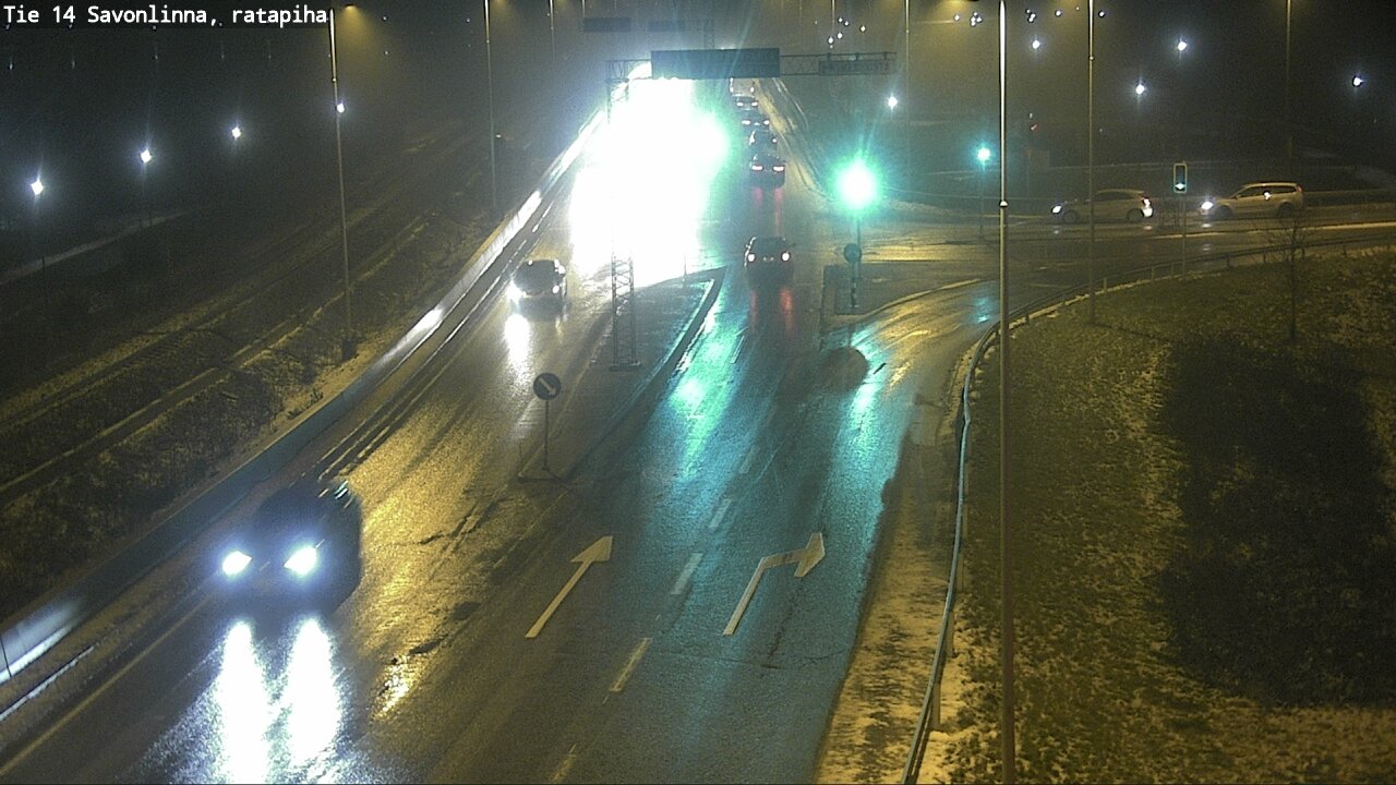 Weather Camera Image Väg 14 Nyslott, Ratapiha, Savonlinna, Etelä-Savo