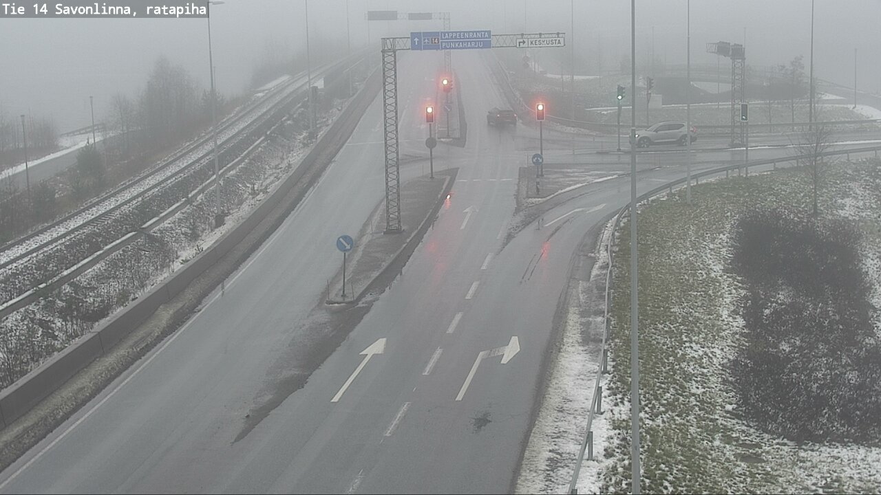 Weather Camera Image Väg 14 Nyslott, Ratapiha, Savonlinna, Etelä-Savo