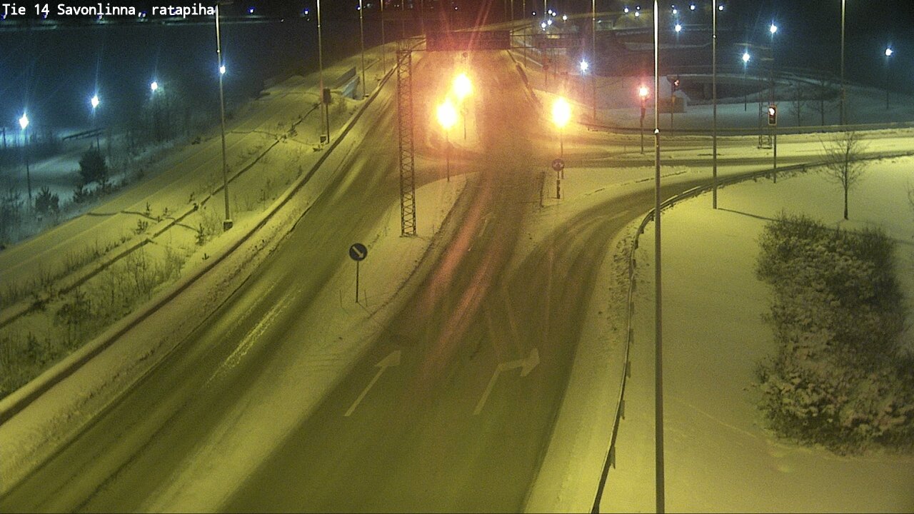 Weather Camera Image Väg 14 Nyslott, Ratapiha, Savonlinna, Etelä-Savo