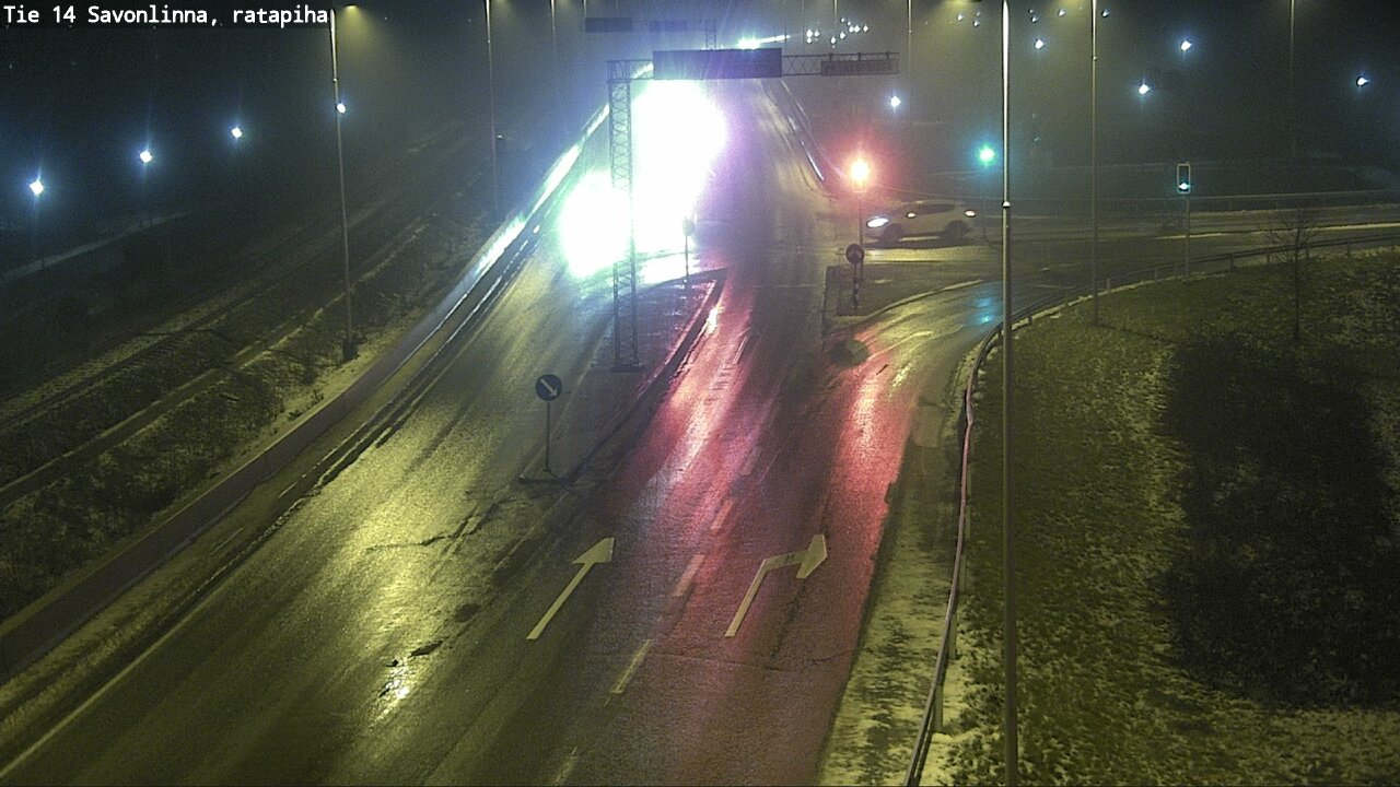 Weather Camera Image Väg 14 Nyslott, Ratapiha, Savonlinna, Etelä-Savo