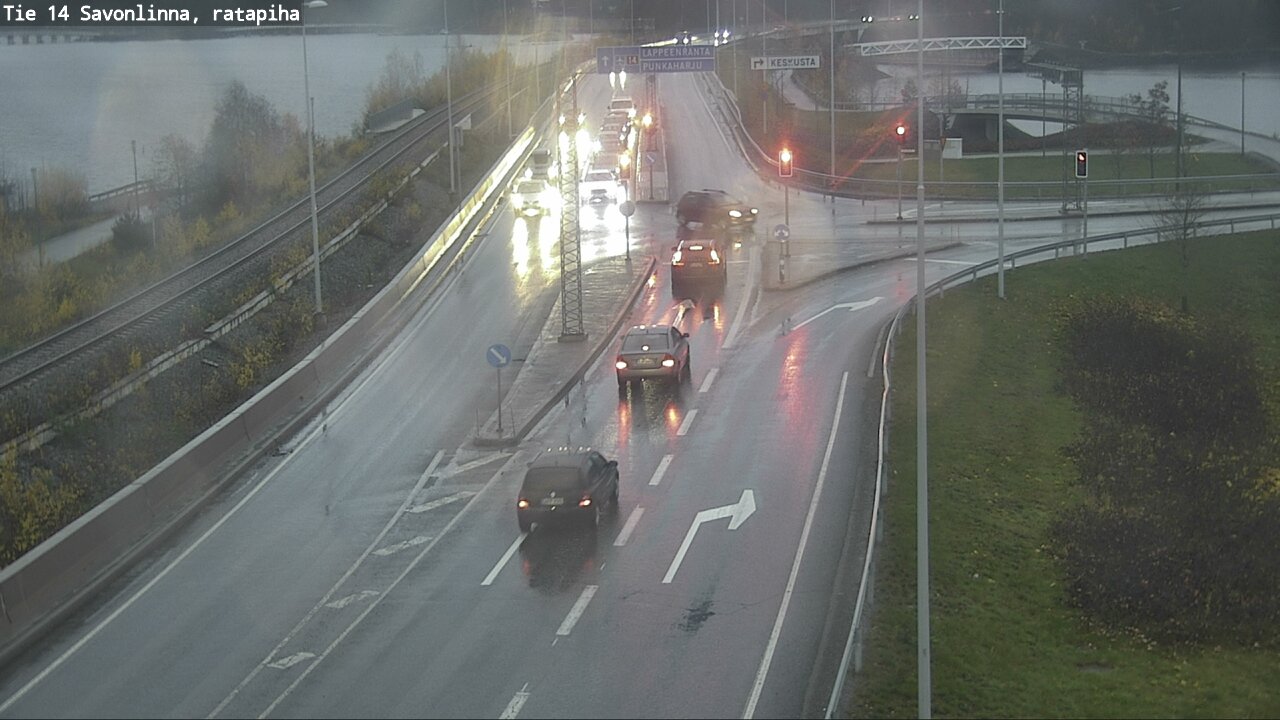 Weather Camera Image Väg 14 Nyslott, Ratapiha, Savonlinna, Etelä-Savo