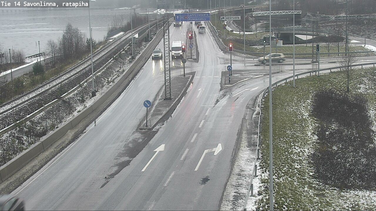 Weather Camera Image Väg 14 Nyslott, Ratapiha, Savonlinna, Etelä-Savo