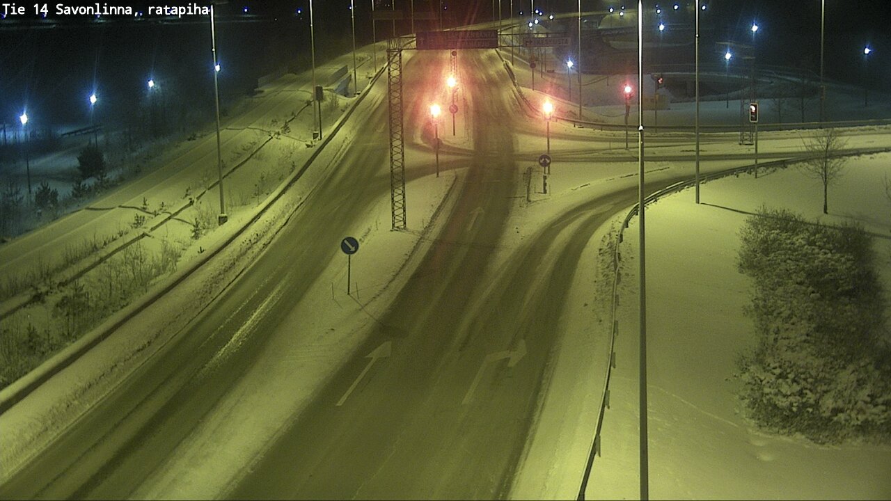 Weather Camera Image Väg 14 Nyslott, Ratapiha, Savonlinna, Etelä-Savo