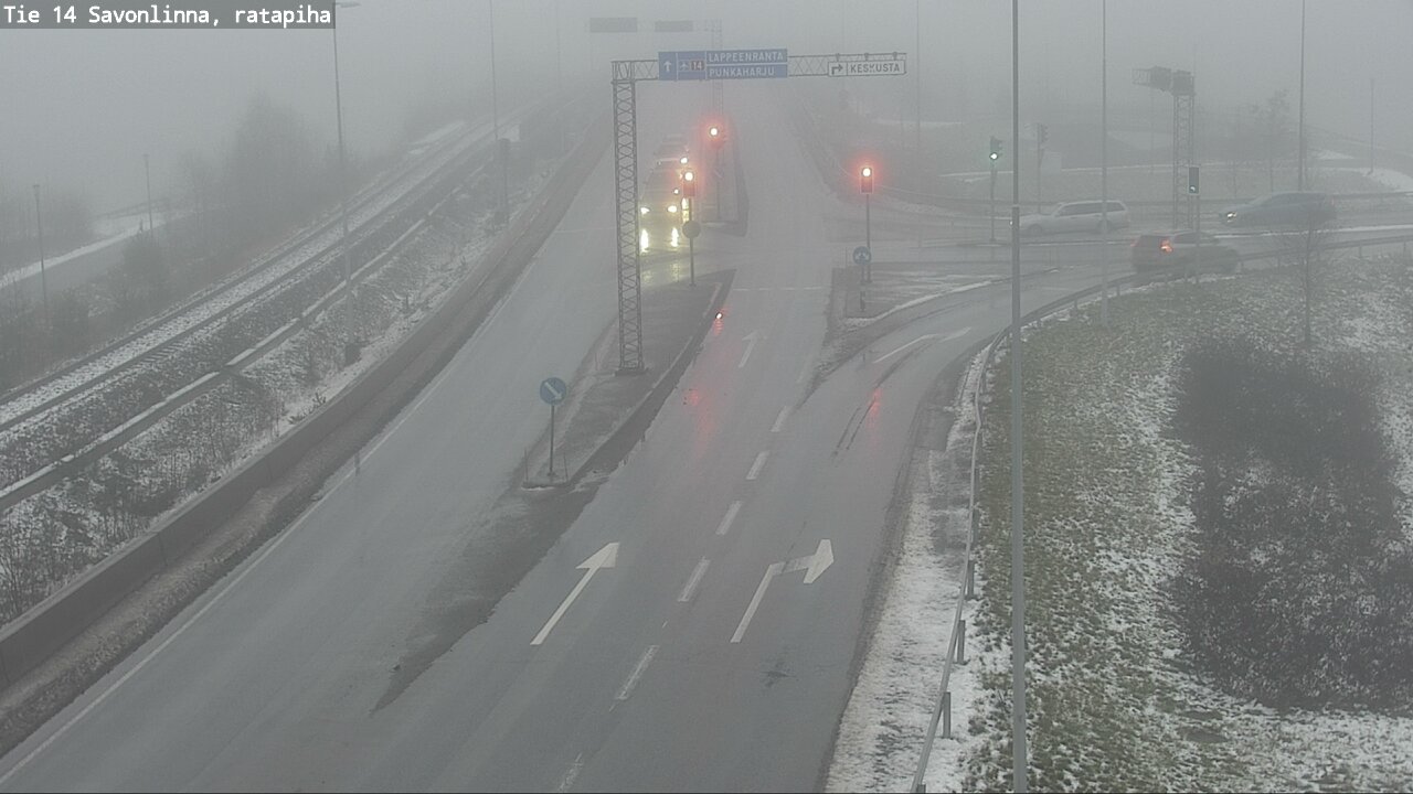Weather Camera Image Väg 14 Nyslott, Ratapiha, Savonlinna, Etelä-Savo