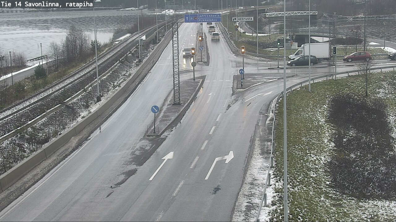 Weather Camera Image Väg 14 Nyslott, Ratapiha, Savonlinna, Etelä-Savo