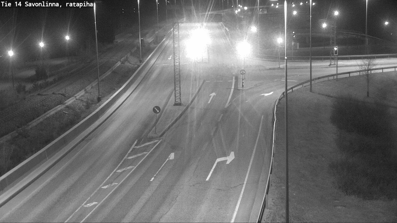 Weather Camera Image Väg 14 Nyslott, Ratapiha, Savonlinna, Etelä-Savo