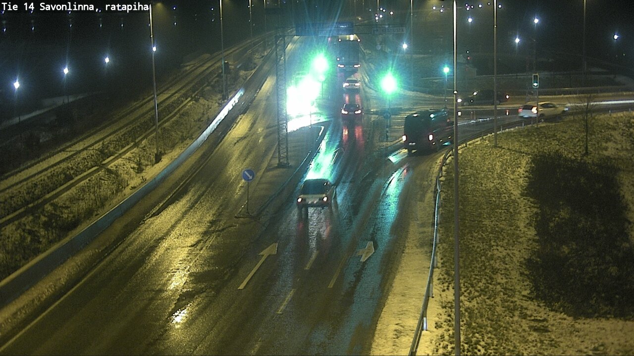 Weather Camera Image Väg 14 Nyslott, Ratapiha, Savonlinna, Etelä-Savo
