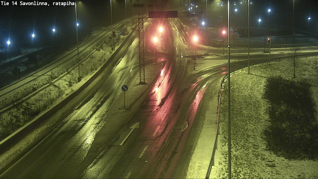Weather Camera Image Väg 14 Nyslott, Ratapiha, Savonlinna, Etelä-Savo