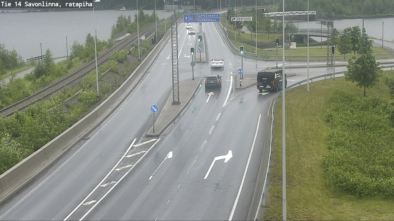 Weather Camera Image Väg 14 Nyslott, Ratapiha, Savonlinna, Etelä-Savo