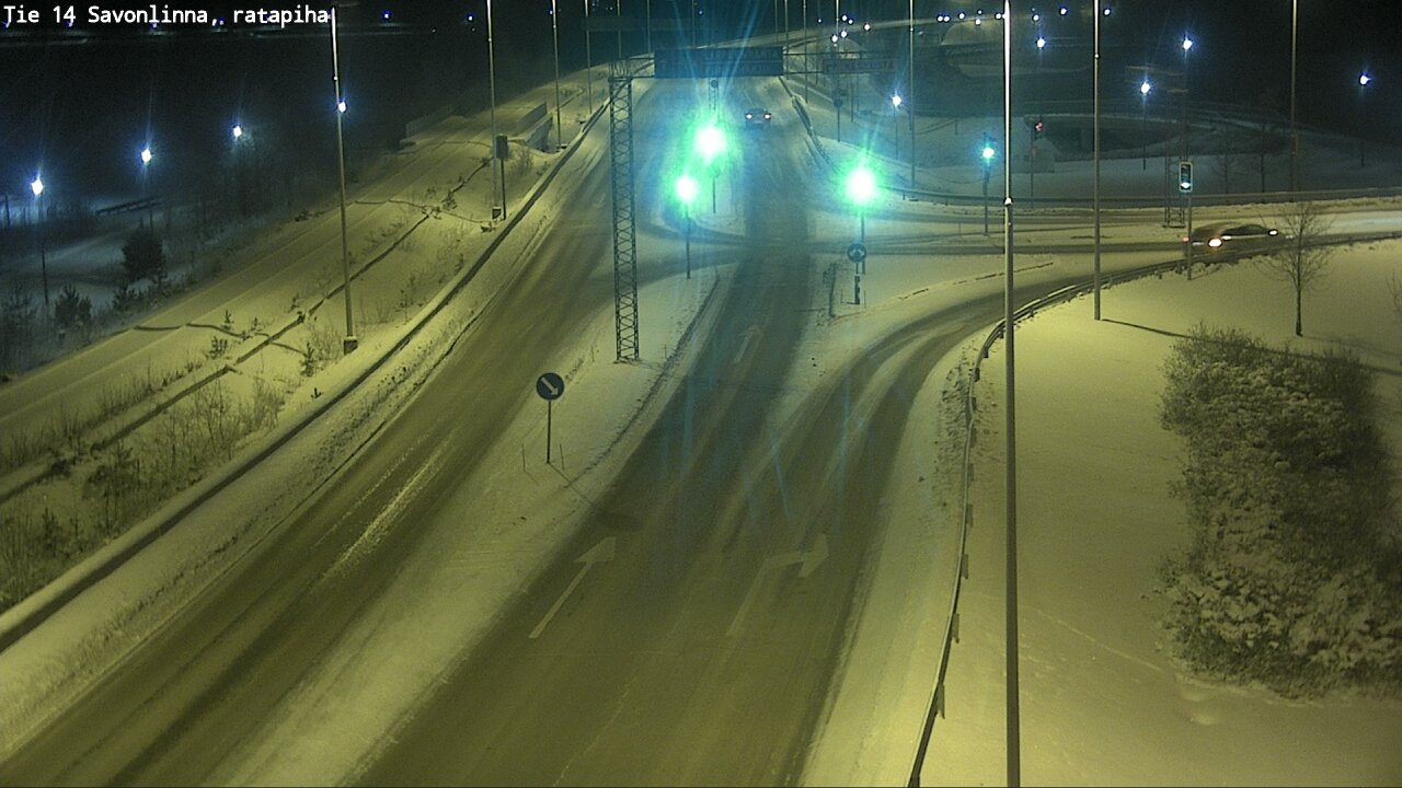 Weather Camera Image Väg 14 Nyslott, Ratapiha, Savonlinna, Etelä-Savo
