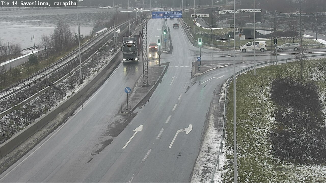 Weather Camera Image Väg 14 Nyslott, Ratapiha, Savonlinna, Etelä-Savo