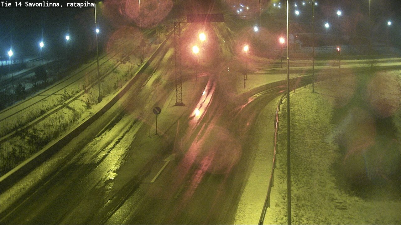 Weather Camera Image Väg 14 Nyslott, Ratapiha, Savonlinna, Etelä-Savo