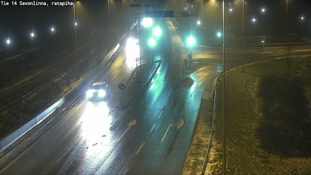 Weather Camera Image Väg 14 Nyslott, Ratapiha, Savonlinna, Etelä-Savo