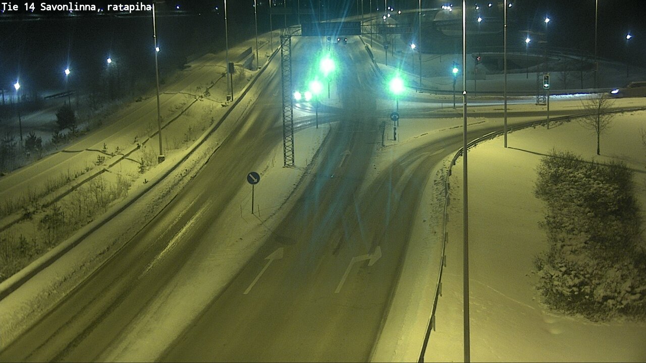 Weather Camera Image Väg 14 Nyslott, Ratapiha, Savonlinna, Etelä-Savo