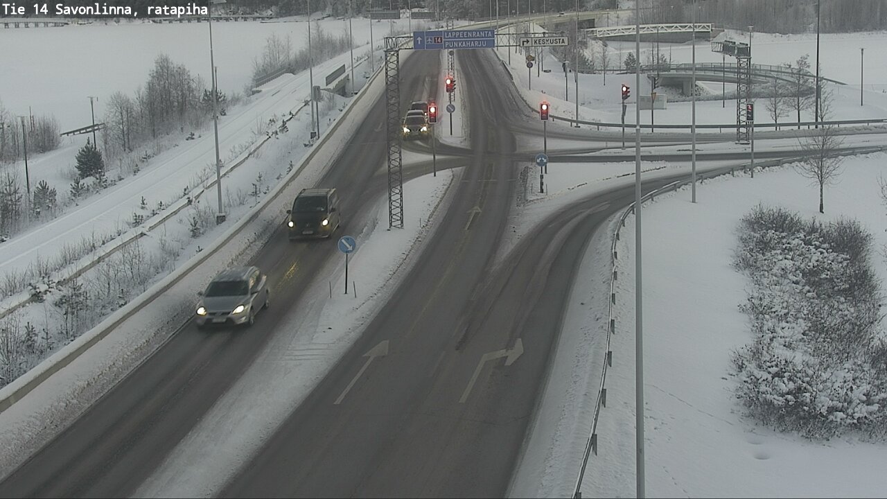 Weather Camera Image Väg 14 Nyslott, Ratapiha, Savonlinna, Etelä-Savo