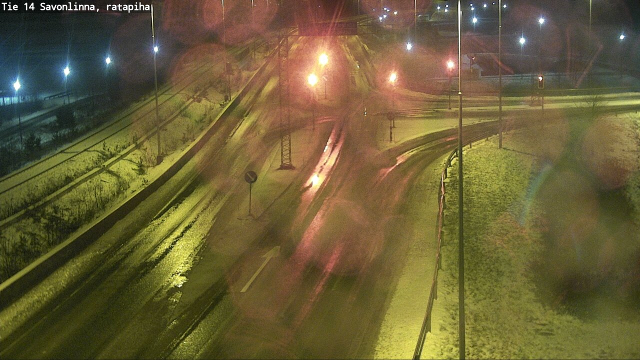 Weather Camera Image Väg 14 Nyslott, Ratapiha, Savonlinna, Etelä-Savo