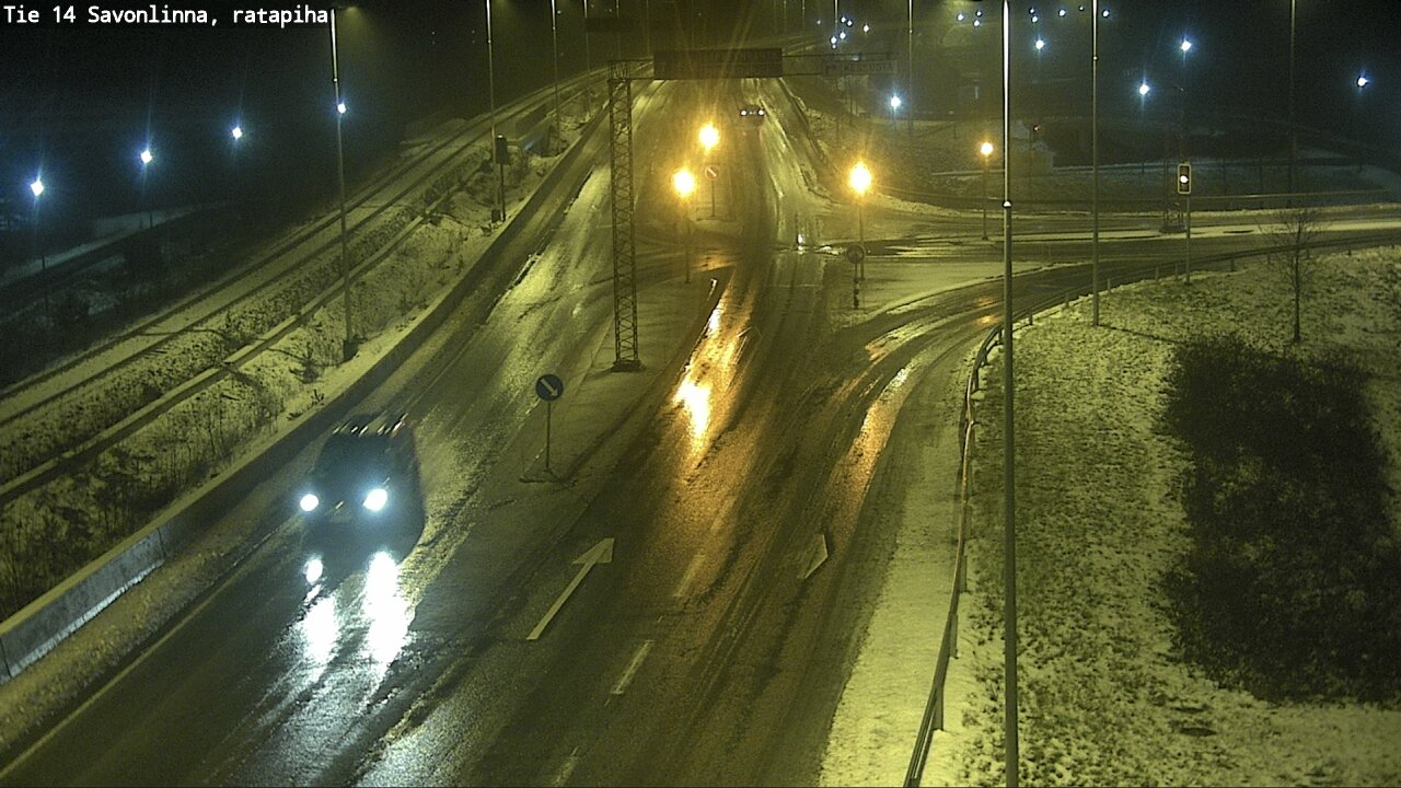 Weather Camera Image Väg 14 Nyslott, Ratapiha, Savonlinna, Etelä-Savo