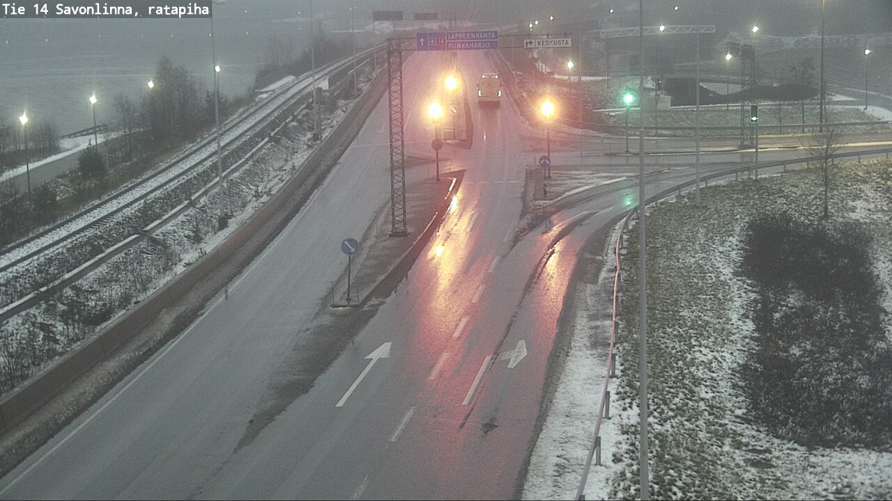 Weather Camera Image Väg 14 Nyslott, Ratapiha, Savonlinna, Etelä-Savo
