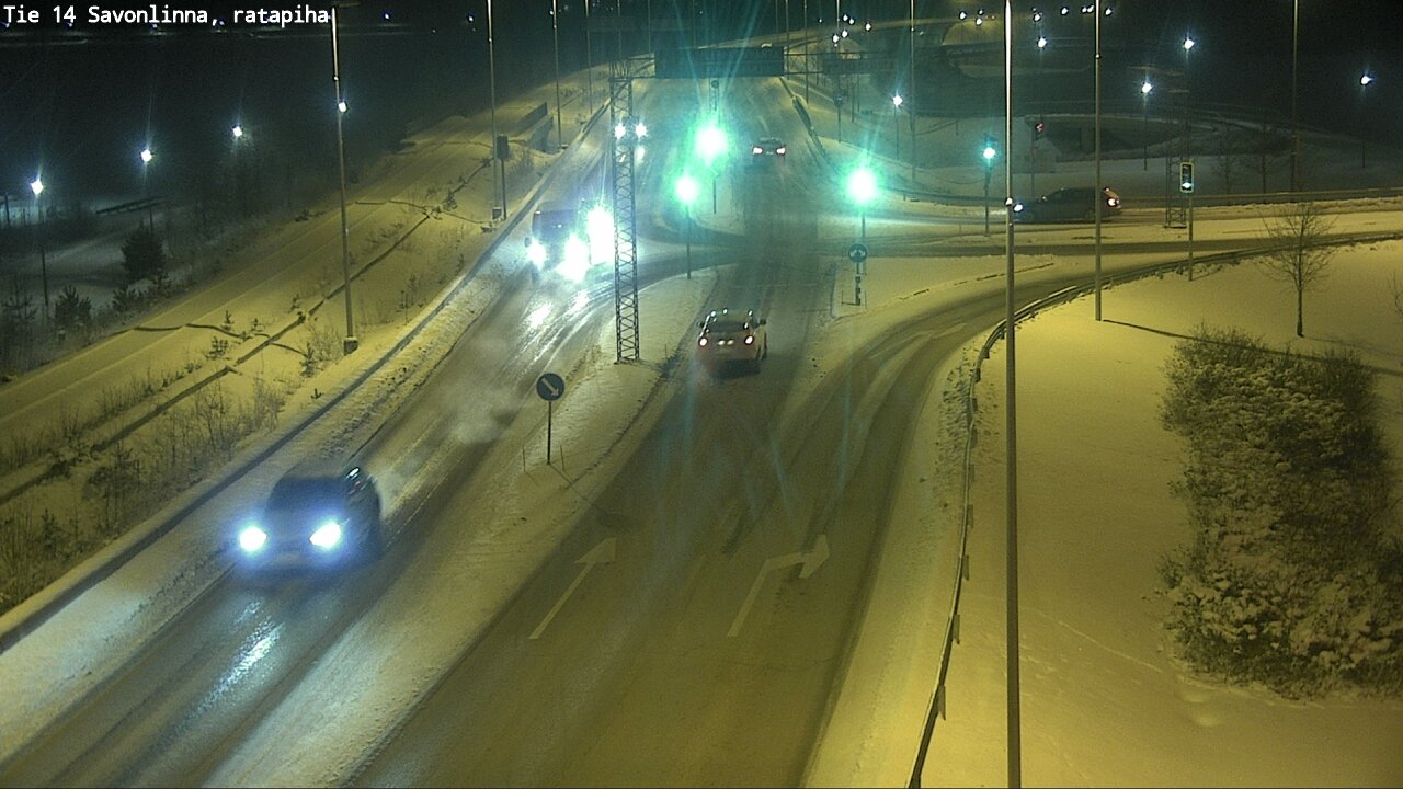 Weather Camera Image Väg 14 Nyslott, Ratapiha, Savonlinna, Etelä-Savo