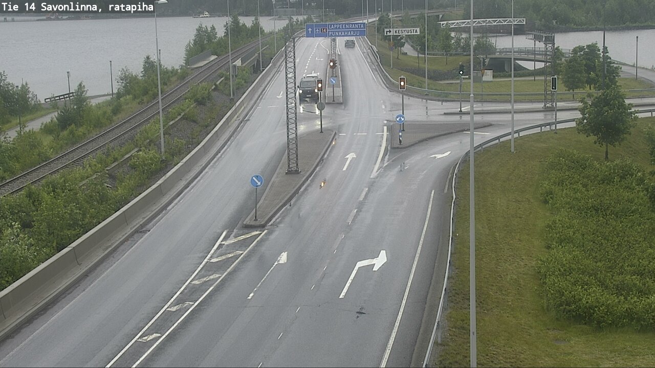 Weather Camera Image Väg 14 Nyslott, Ratapiha, Savonlinna, Etelä-Savo