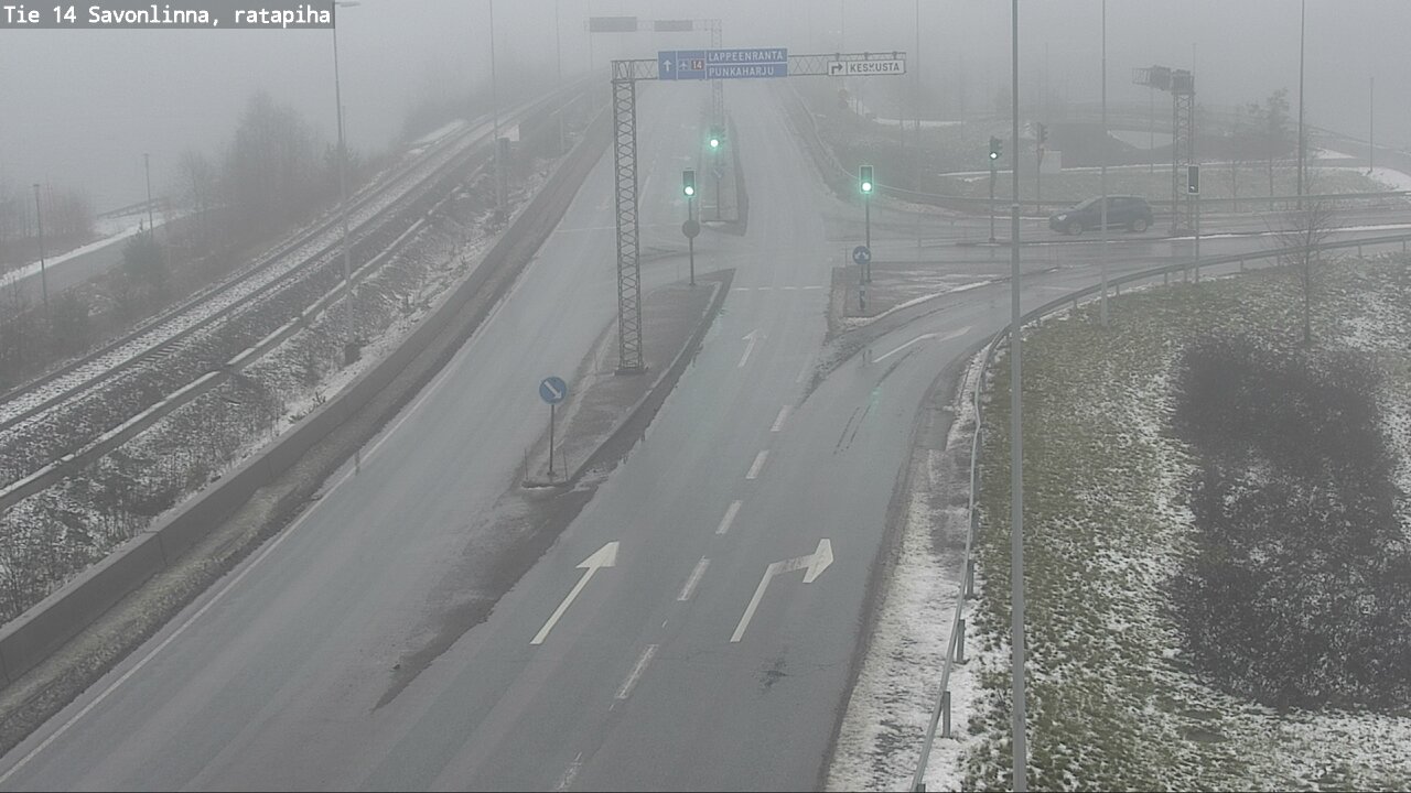Weather Camera Image Väg 14 Nyslott, Ratapiha, Savonlinna, Etelä-Savo