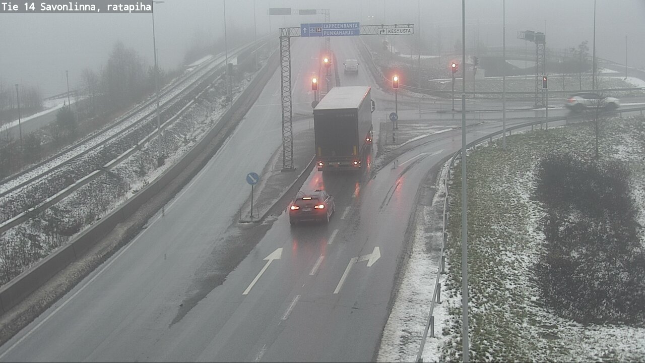 Weather Camera Image Väg 14 Nyslott, Ratapiha, Savonlinna, Etelä-Savo