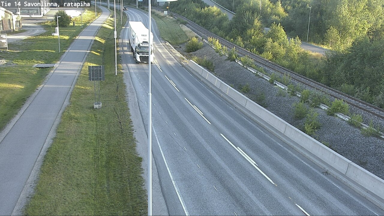 Weather Camera Image Väg 14 Nyslott, Ratapiha, Savonlinna, Etelä-Savo