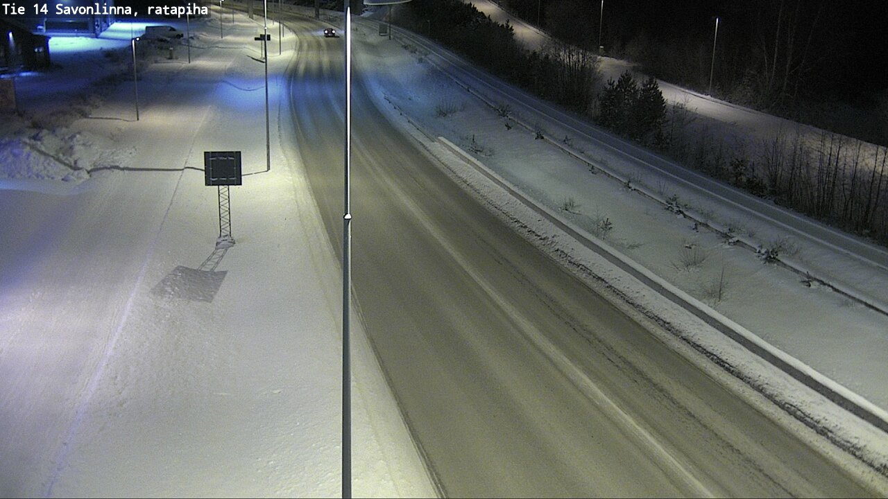 Weather Camera Image Väg 14 Nyslott, Ratapiha, Savonlinna, Etelä-Savo