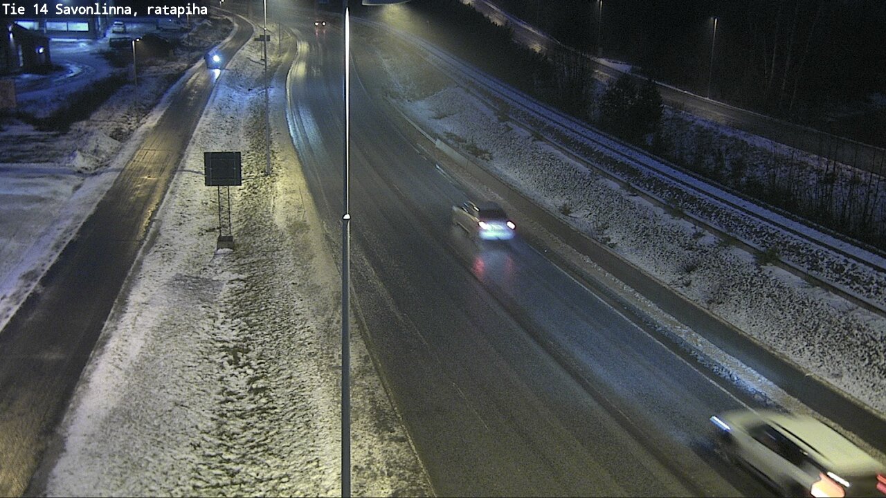 Weather Camera Image Väg 14 Nyslott, Ratapiha, Savonlinna, Etelä-Savo