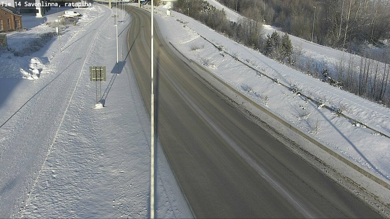 Weather Camera Image Väg 14 Nyslott, Ratapiha, Savonlinna, Etelä-Savo