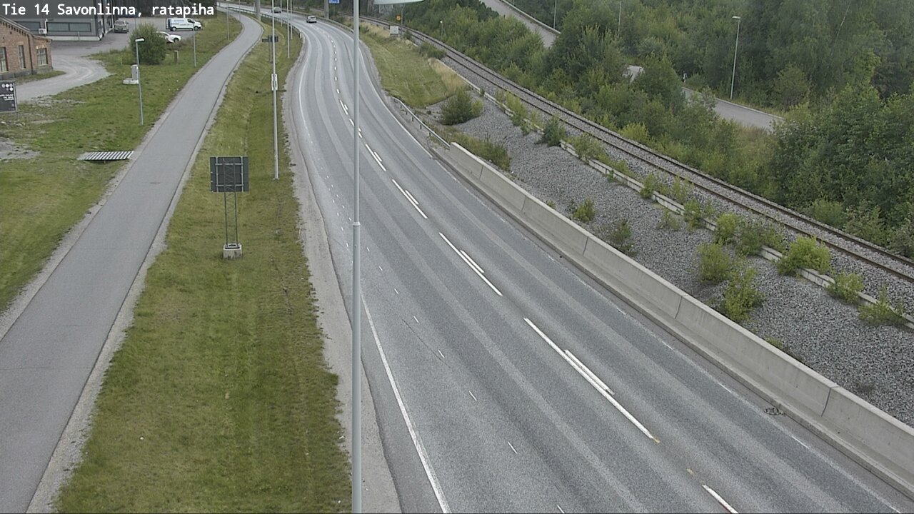 Weather Camera Image Väg 14 Nyslott, Ratapiha, Savonlinna, Etelä-Savo