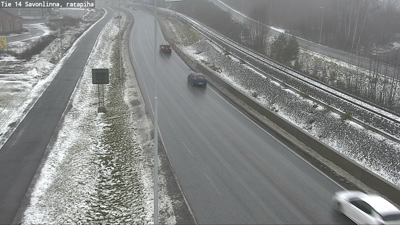 Weather Camera Image Väg 14 Nyslott, Ratapiha, Savonlinna, Etelä-Savo