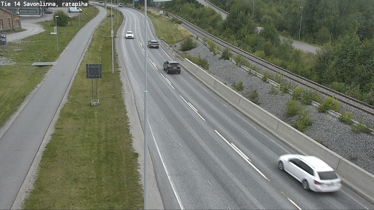 Weather Camera Image Väg 14 Nyslott, Ratapiha, Savonlinna, Etelä-Savo