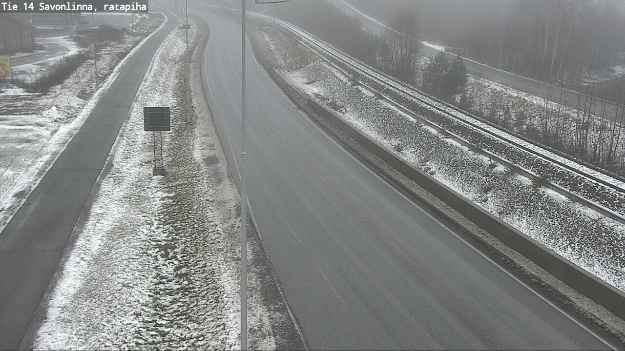Weather Camera Image Väg 14 Nyslott, Ratapiha, Savonlinna, Etelä-Savo