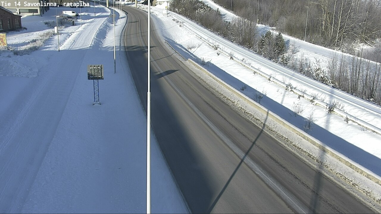 Weather Camera Image Väg 14 Nyslott, Ratapiha, Savonlinna, Etelä-Savo